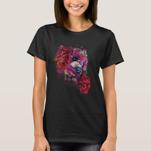 poedel Hond Moeder 1 T-shirt (Voorkant)