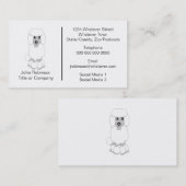 Poedel Hond Ontwerp Hond Grooming salon Visitekaartje (Voorkant / Achterkant)