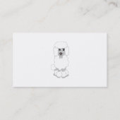 Poedel Hond Ontwerp Hond Grooming salon Visitekaartje (Achterkant)