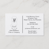 Poedel Hond Ontwerp Hond Grooming salon Visitekaartje (Voorkant)