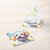 Poedel Hond Papier Onderzetter (Insitu)