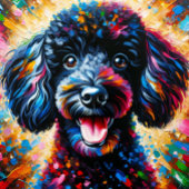 Poedel Hond Portret Acryl Art Print Hondenliefhebb Legpuzzel