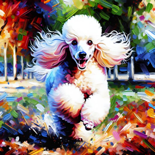Poedel Hond Portret Acryl Art Print Hondenliefhebb Legpuzzel