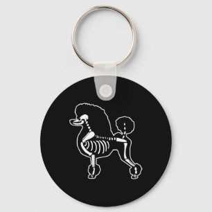 Poedel Hond Skelet Halloween Doodle Honden Lover O Sleutelhanger