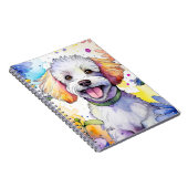Poedel Hond Spiraal Notitieboek (Rechterzijde)