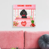 poedel Hond Valentijnsdag Kusstand Canvas Afdruk (Insitu (Woonkamer))