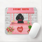 poedel Hond Valentijnsdag Kusstand Muismat (Met muis)