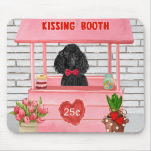 poedel Hond Valentijnsdag Kusstand Muismat