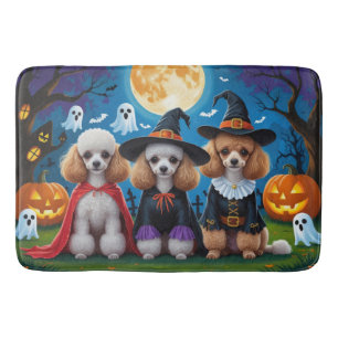 Poedel Honden Pompoen Halloween Grappig Badmat