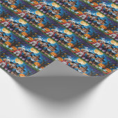 Poedel Honden Pompoen Halloween Grappig Cadeaupapier (Hoek)