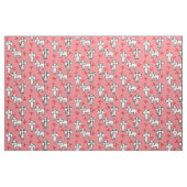 Poedel Honden Rode strik Roze Stof (Yard (91,4 cm))