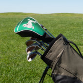 Poedel Hondenliefhebber groen persoonlijk Golfheadcover (Insitu)