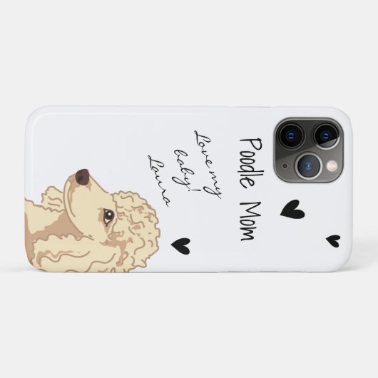 Poedel hondenliefhebber Puppy Huisdier Liefde Case-Mate iPhone Case (Achterkant (horizontaal))