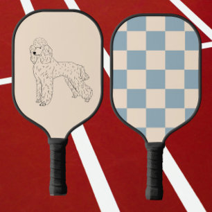 Poedel, hondentekening pickleball paddle