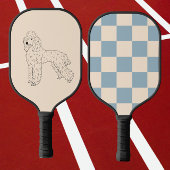 Poedel, hondentekening pickleball paddle