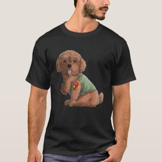 Poedel Ik Hou Mam Tattoo Dog Shirt Funny Mothers D