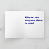 Poedel in de Sneeuw Feestdagen Kaart (Binnen)