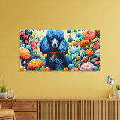 Poedel in de tuin van aardse geneugten canvas afdruk (Insitu (Woonkamer))