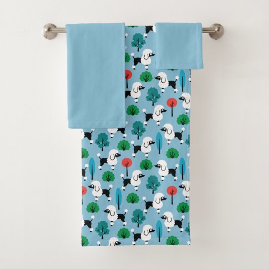 Poedel in het park bad handdoek (Insitu)