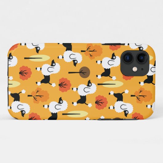 Poedel in het park Case-Mate iPhone case (Achterkant (horizontaal))