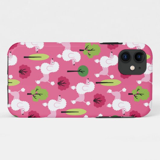 Poedel in het park Case-Mate iPhone case (Achterkant (horizontaal))