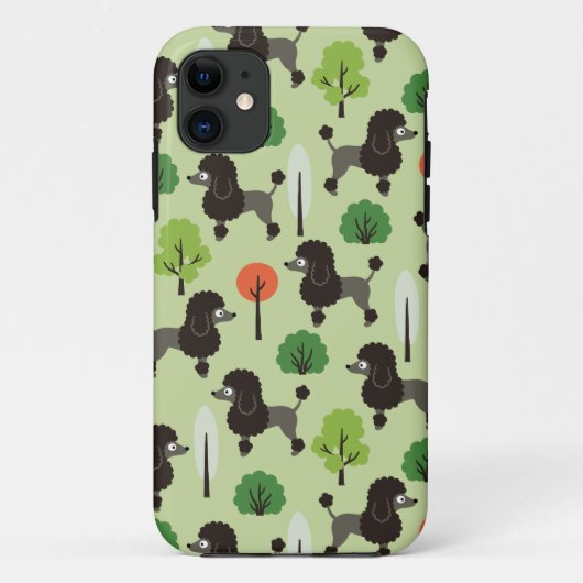 Poedel in het park Case-Mate iPhone case (Achterkant)