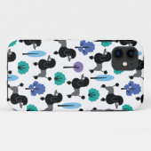 Poedel in het park Case-Mate iPhone case (Achterkant (horizontaal))