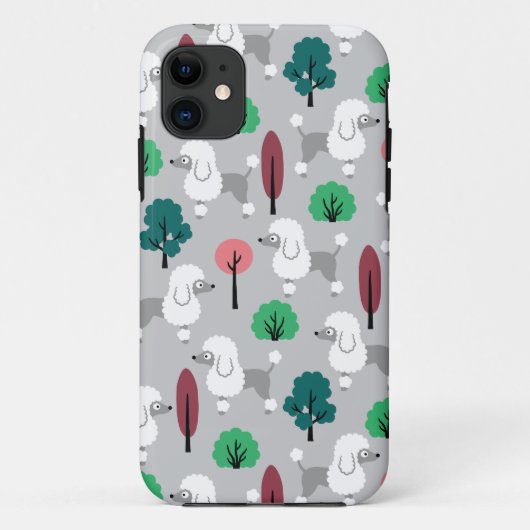 Poedel in het park Case-Mate iPhone case (Achterkant)