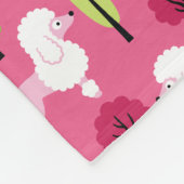 Poedel in het park fleece deken (Hoek)