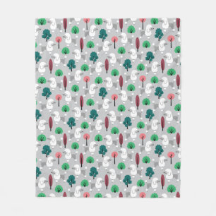 Poedel in het park fleece deken