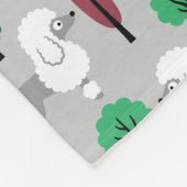 Poedel in het park fleece deken (Hoek)