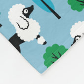 Poedel in het park fleece deken (Hoek)
