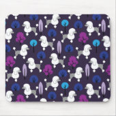 Poedel in het park muismat (Voorkant)