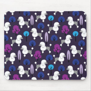 Poedel in het park muismat