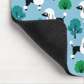 Poedel in het park muismat (Hoek)