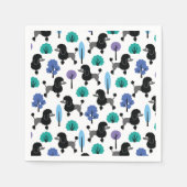 Poedel in het park servet (Voorkant)