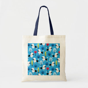 Poedel in het park tote bag