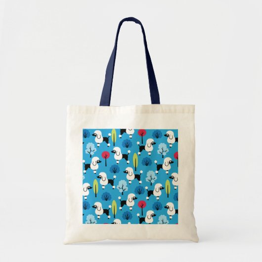 Poedel in het park tote bag (Voorkant)