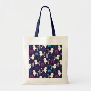 Poedel in het park tote bag
