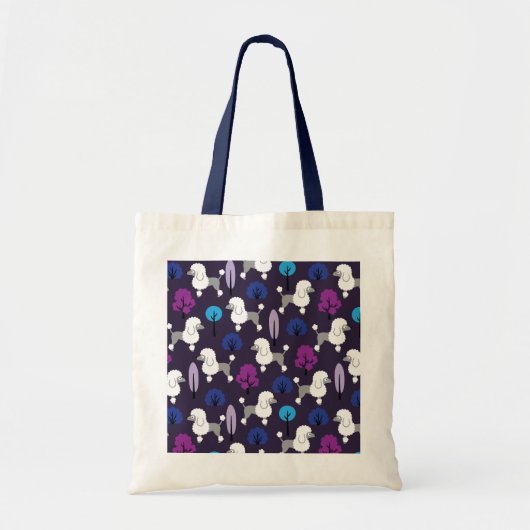 Poedel in het park tote bag (Voorkant)