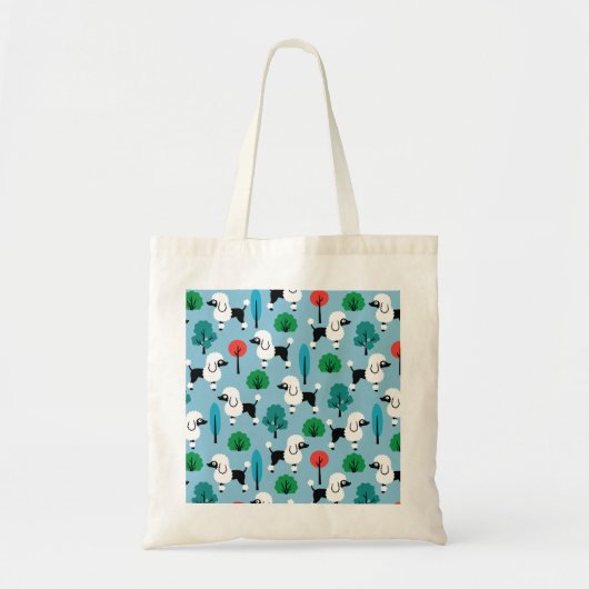 Poedel in het park tote bag (Voorkant)