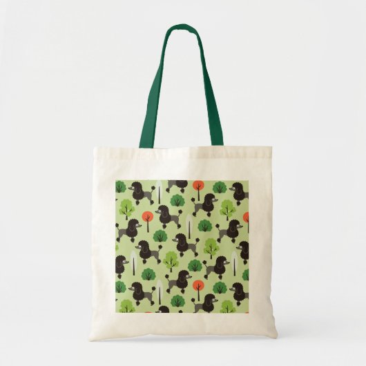 Poedel in het park tote bag (Voorkant)