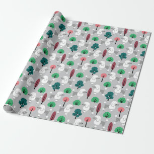 Poedel in het park Wrapping Paper Cadeaupapier