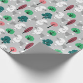 Poedel in het park Wrapping Paper Cadeaupapier (Hoek)