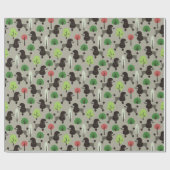 Poedel in het park Wrapping Paper Cadeaupapier (Vlak)