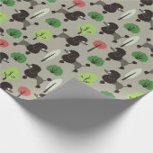 Poedel in het park Wrapping Paper Cadeaupapier (Hoek)