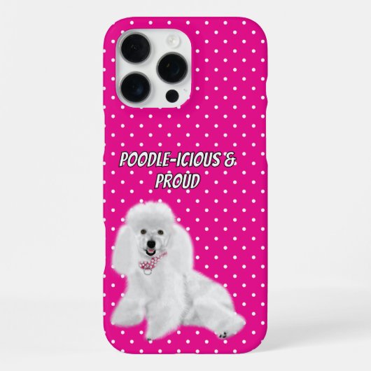 Poedel iPhone Hoesje (Achterkant)