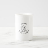 Poedel is het antwoord porselein kop (Voorkant)