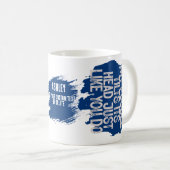 Poedel kantelt hoofd grappig citaat hond papa koffiemok (Voorkant rechts)