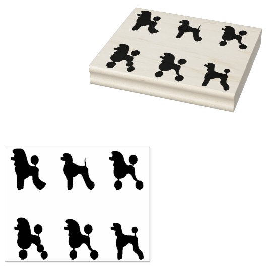 Poedel Kapsels Rubber Stamp Rubberstempel (Gestempeld)